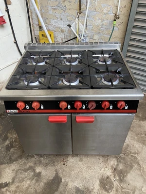£699 • Buy Bartlett  Commercial 6 Burner Cooker Range With Oven,natural Gas,2 Available