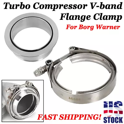 For Borg Warner S400 S500 Series Turbo Compressor V-band Flange Clamp Billet US • $34.99