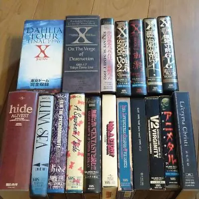 X Japan Hide Various VHS Set LUNA SEA Dahlia Tour Alivest Music Video  • $284.99