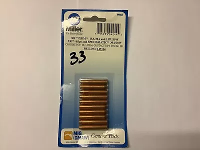 Miller Electric MIG Welding Tips P/N 147314 Package / 10 • $15.93