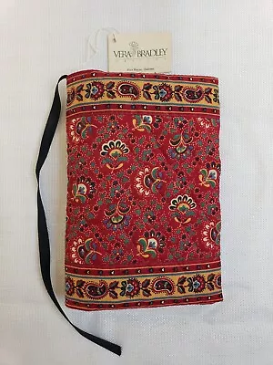 VTG Vera Bradley Colette Red Paisley Book Cover Rare Retired 5  X 7  NEW W TAG • $16.99