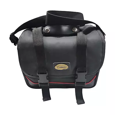 Canon Camera Bag For All EOS And Rebel Cameras Black/Red 9.5 X6.5 X7  • $13.01