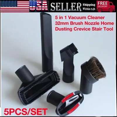 Household Cleaning Vacuum Attachments Crevice Tool Brush Nozzle Cleaner Kit US • $13.69