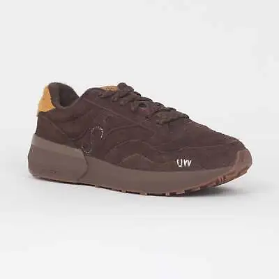 SAUCONY X Universal Works Collaboration Jazz NXT Trainers In BROWN • £96
