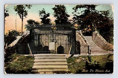 Postcard Indiana Muncie IN Bear Pit Zoo 1911 Posted Divided Back • $3