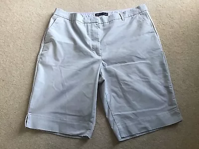 Ladies Size 16 Marks & Spencer Grey Chino Shorts • £7.50