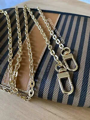 Gold Crossbody Oval Chain Strap Replacement For Louis Vuitton Pochette 47” • $20