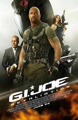 G.I. Joe Movie Poster : Retaliation The Rock Dwayne Johnson : 11 X 17 Inches • $13.96