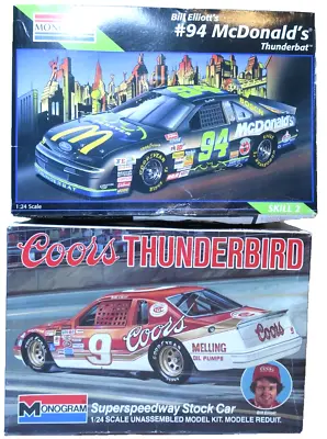 Monogram 1/24 Coors Thunderbird Superspeedway Stock Car Model Kit Lot #9 & #94 • $44.99