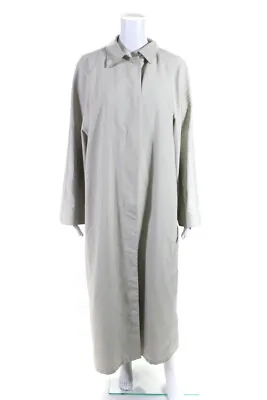 Cinzia Rocca Women's Button Down Long Trench Coat Gray Size 10 • $85.39