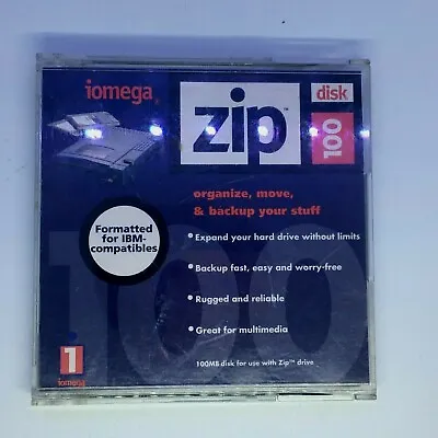 Iomega Zip 100 Disk IBM Formatted Single Disk (Discontinued By Manufacturer) • £5.57