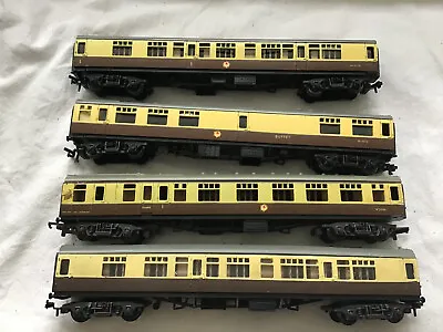 £19.99 • Buy Trix Ttr Oo Gauge Br Brown & Cream Coaches - Spares / Repairs / Project