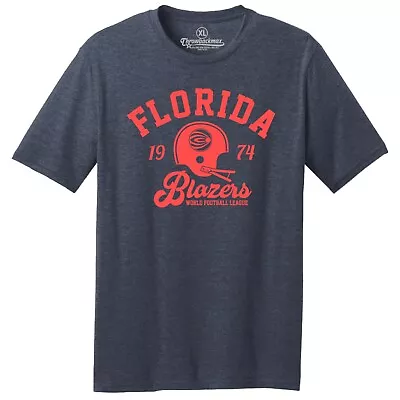 Florida Blazers 1974 WFL Football TRI-BLEND Tee Shirt - Gators Dolphins  • $22