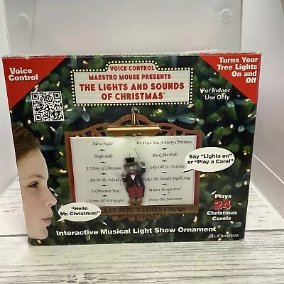 Mr. Christmas Maestro Mouse Presents Lights And Sounds Of Christmas🎄(SEE VIDEO) • $59.99