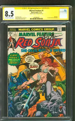 MARVEL Feature Red Sonja 1 CGC SS 8.5 Roy Thomas Iconic Cover 11/1975 • $149.99