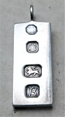 £25.99 • Buy NO RESERVE 1976 1 Oz  Silver Ingot Pendant Vintage