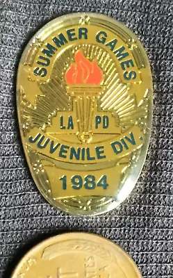 Los Angeles 1984 Olympics LAPD Juvenile Division Pin By B & D CO • $7.99