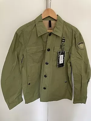 Blauer USA MILITARY OVER SHIRT JACKET MULTI POCKET - Summer Jacket MEDIUM • £20