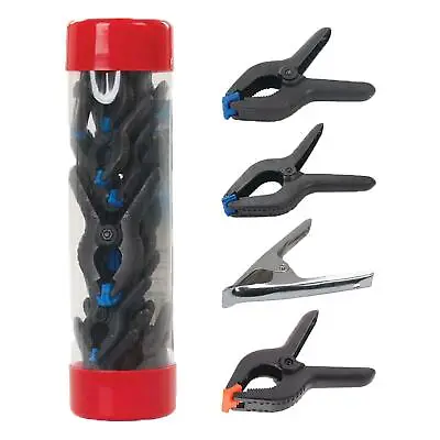 Metal Spring Clamps 6  Large Clamp Market Stall Tarpaulin Plastic Mini Clips • £15.19