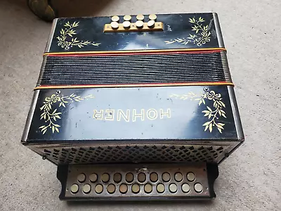 Nice Old Hohner Diadonic Button Accordian Accordion G/C 2 Row • $299