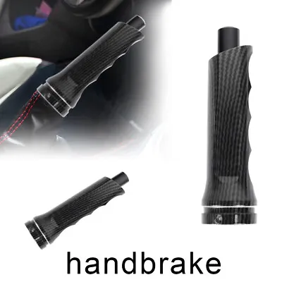 1Pcs Carbon Fiber Aluminum Car Handle Hand Brake Sleeve Universal Fitment Cover  • $15.88