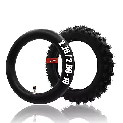 2.50 - 10  Tire & Inner Tube For 50cc 70cc 90cc 110cc Dirt Pit Bike Coolster SSR • $26.99