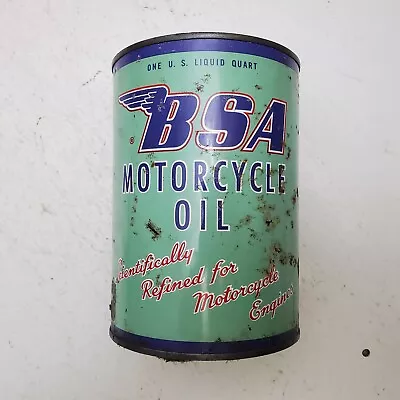 Vintage BSA Oil Can Motorcycle Oil BSA Norton Triumph Empty Can • $189