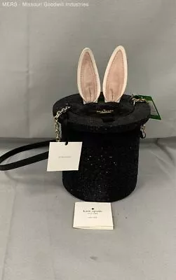 New With Tags: Kate Spade New York  Rabbit In Hat  Black Shoulder Bag Purse • $157.50