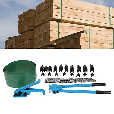 Pallet Packaging Strapping Banding Kit Tensioner Tool Sealer With Packing Belt • $76.95