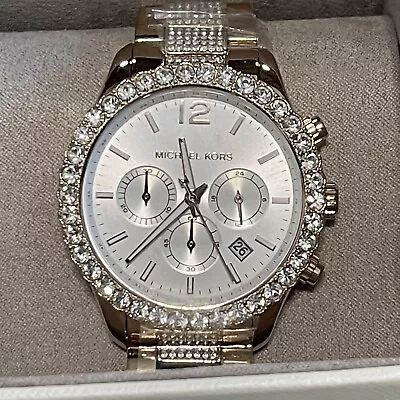 Michael Kors Ladies Watch Stainless Steel Crystal Layton MK6791 NEW • $99.50