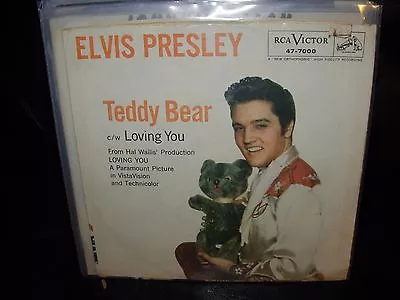 ELVIS PRESLEY Teddy Bear / Loving You  ( Rock ) 7 /45 Picture Sleeve  • $20
