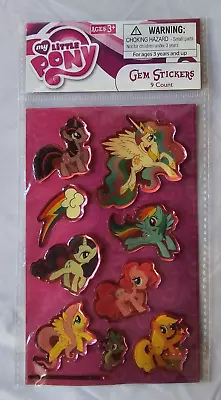 HASBRO My Little Pony Gem Stickers 9 Count 2011 SEALED • $12.99