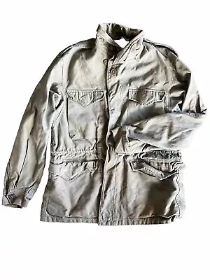 Vintage 1940's US Military Army M43 1943 Field Jacket - Drawstring Waist -Medium • $150