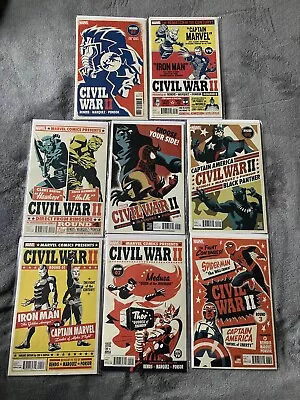 Marvel Civil War II 1-8 Complete Variant Lot • $60