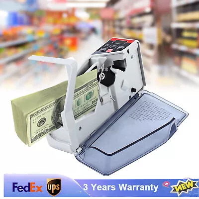 Portable Bill Cash Money Counting Machine Mini Banknote Currency Counter V40! • $37.05