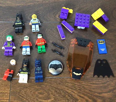 LEGO DC Super Heroes Batman Minifigure Lot Robin Joker Cape Parts Pieces • $18