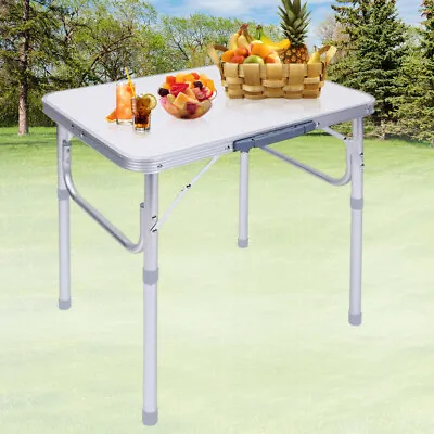 £21.89 • Buy Portable Folding Table Step Up Stool Camping Outdoor Picnic Party BBQ