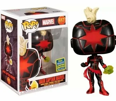 Funko POP #657 Dark Captain Marvel - Marvel - SDCC 2020 Exclusive • £4.95