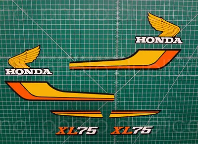 1978 78' Motorcycle XL75 8pc Decals Kit Vintage Graphic Sticker XL 75 Moto Bike • $52.99