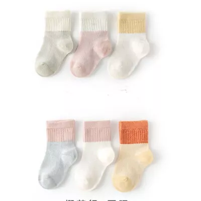 6X Baby Girls Boys Toddler Kids Newborn Casual Sports Trainer Ankle Socks • £6.64