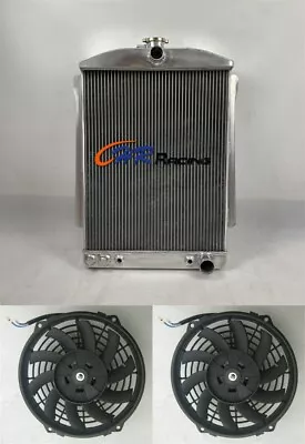 Aluminum Radiator+Fans For Chevy Car Street Rod 3.5L 1940 1941 AT • $210