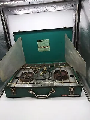 Vintage Bernz O Matic Model TX 850 2 Burner Propane Cook Camping Stove NOT TESTE • $18.97