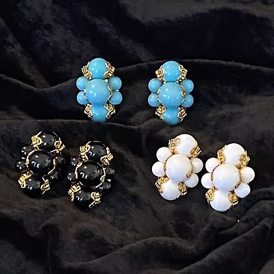 Vintage QVC JOAN RIVERS Classics Collection Sophisticated Set Of 3 Clp Earrings • $16.99