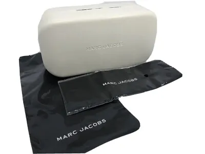 NEW Marc Jacobs Hard Sunglasses Clamshell Case Cleaning Cloth & Storage Bag • $17.09