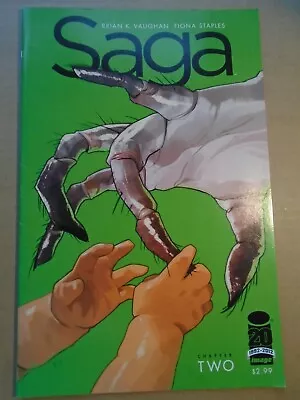 SAGA #2 Brian K Vaughan Fiona Staples 1st Print Image Comics 2012 VF- • £22.95