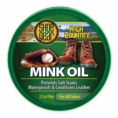 Shoe Gear Mink Oil 3.5oz Waterproofs & Conditions Leather New Fast Ship 4768289 • $6.99