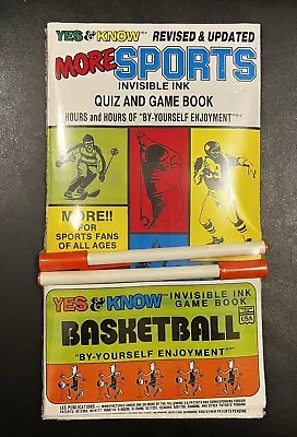 Vintage Yes & Know More Sports Basketball Quiz And Games Brand New Sealed • $24.95