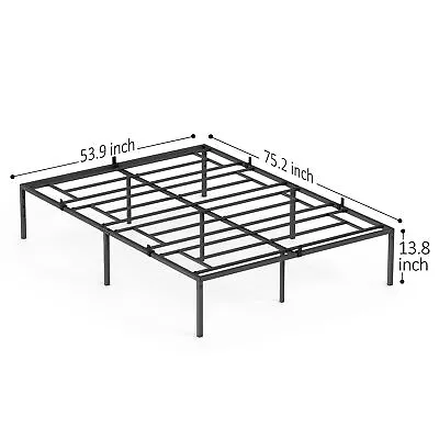 Twin/Full/Queen Size Bed Frame With Metal Slats Support No Box Spring Needed • $84.99