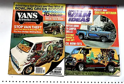 1976 Vintage Vans & Trucks  1001 Truck & Van Ideas Magazine Lot Of 2 • $17.95
