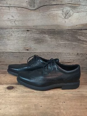 ROCKPORT NOAH WING TIP MENS LEATHER WALKING DRESS SHOES Sz 8 • $39.99